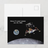 Apollo 11 Lunar Landing Briefkaart (Voorkant / Achterkant)