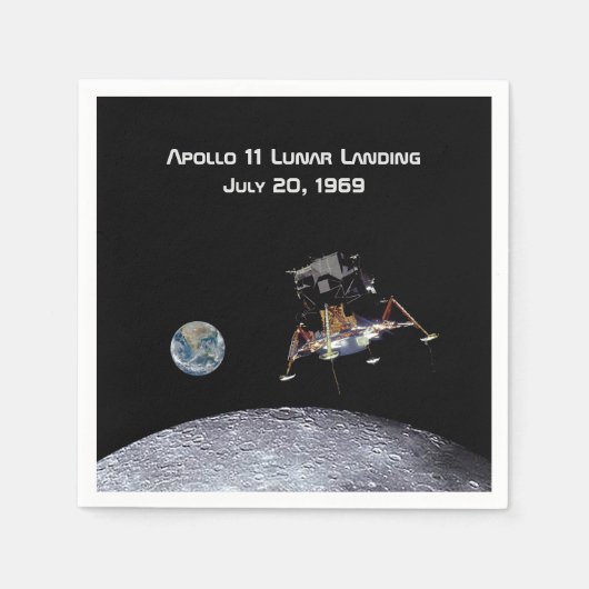 Apollo 11 Lunar Landing Servet (Voorkant)
