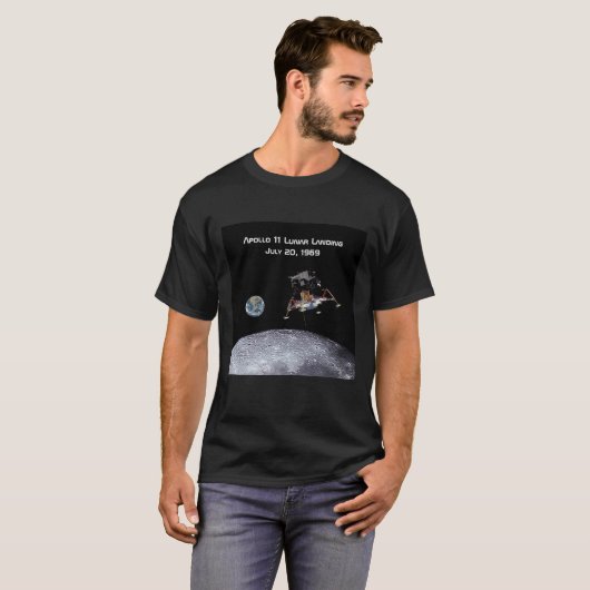Apollo 11 Lunar Landing T-shirt (Voorkant volledig)