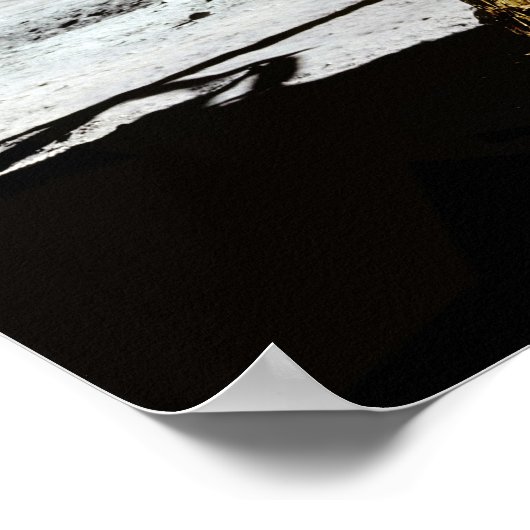 Apollo 11 Lunar Module "Eagle" op de maan Poster (Hoek)