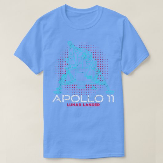 Apollo 11 Maan Lander 1 T-shirt (Design voorkant)
