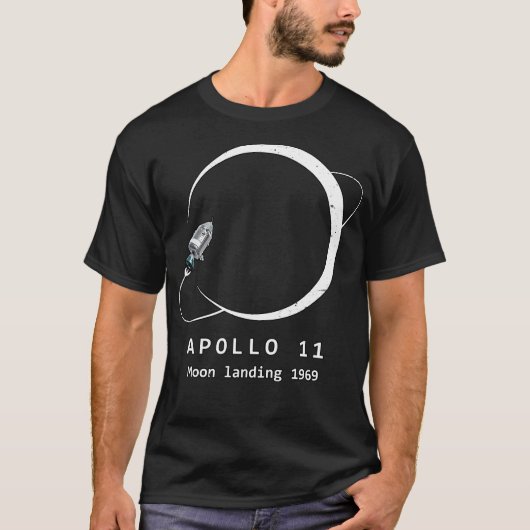 Apollo 11 Maanlanding 1969 T-shirt (Voorkant)