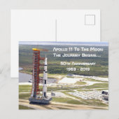 Apollo 11-missie naar de Maan-herdenking Briefkaart (Voorkant / Achterkant)