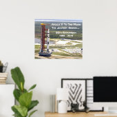 Apollo 11 missie naar de maan viering poster (Thuiskantoor)