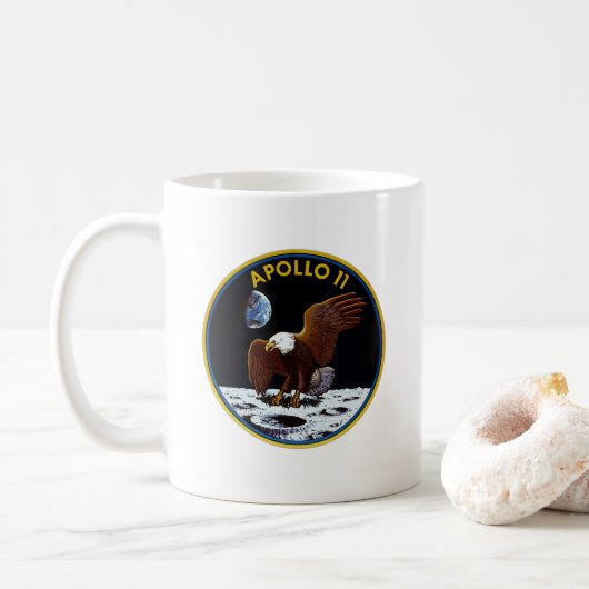 Apollo 11 Mission Emblem Mok (Met donut)