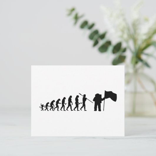 Apollo 11 Mondlandung Evolutionstheorie Briefkaart (Staand voorkant)