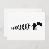 Apollo 11 Mondlandung Evolutionstheorie  Briefkaart (Voorkant / Achterkant)