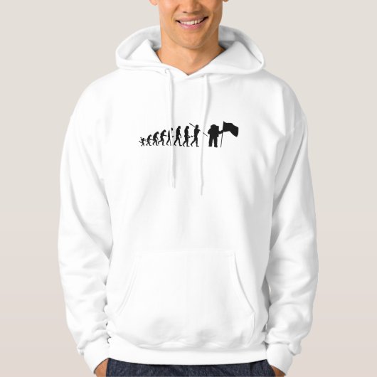 Apollo 11 Mondlandung Evolutionstheorie Hoodie (Voorkant)