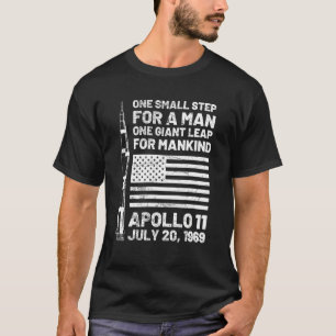 Apollo 11 Moon Landing 1969 Saturn V Rocket Space T-shirt