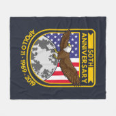 Apollo 11 Moon Landing 50th Jubileum Novelty Fleece Deken (Voorkant (Horizontaal))