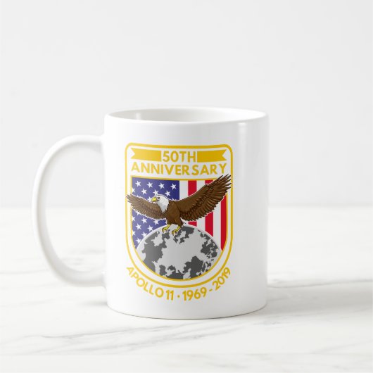 Apollo 11 Moon Landing 50th Jubileum Novelty Koffiemok (Links)