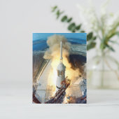 Apollo 11 Moon Landing Launch Kennedy Space Center Briefkaart (Staand voorkant)