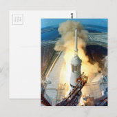 Apollo 11 Moon Landing Launch Kennedy Space Center Briefkaart (Voorkant / Achterkant)