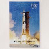 Apollo 11 Moon Mission Saturn V, 50th Jubileum Legpuzzel (Verticaal)