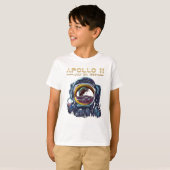 Apollo 11 NASA Space Astronaut Design T-shirt (Voorkant volledig)