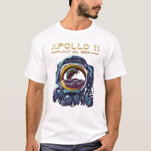 Apollo 11 NASA Space Astronaut Design T-shirt