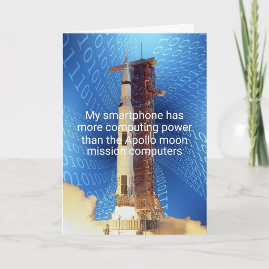 Apollo 11 Rekencapaciteit Kaart (Voorkant)