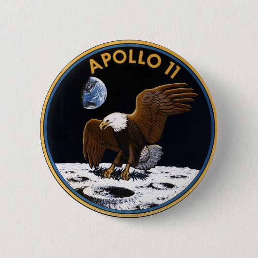 Apollo 11 ronde button 5,7 cm (Voorkant)