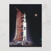 Apollo 11 Saturn V Rocket Briefkaart (Voorkant)