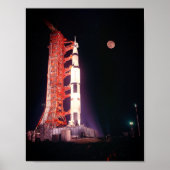 Apollo 11 Saturn V Rocket Poster (Voorkant)
