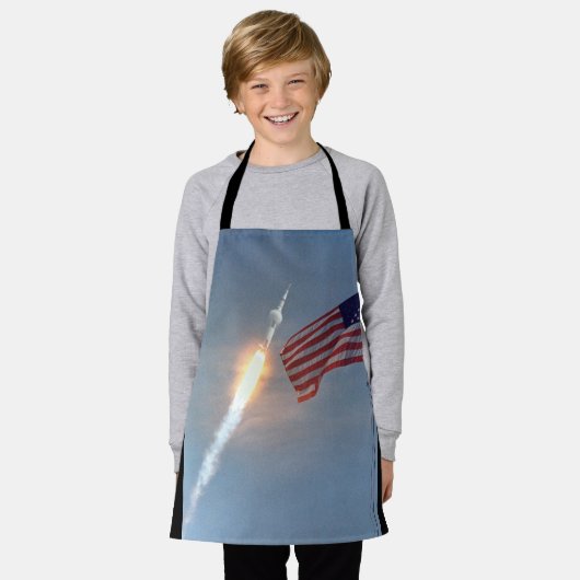 Apollo 11 schort (Gedragen)