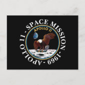 Apollo 11 Space Mission 1969 Insignia Briefkaart (Voorkant)