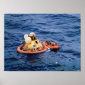 Apollo 11 Splashdown & Recovery Poster (Voorkant)