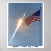 Apollo 11 Start op de maan, 16 juli 1969 Poster (Voorkant)