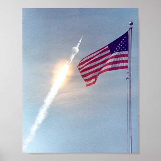 Apollo 11 Start Poster (Voorkant)