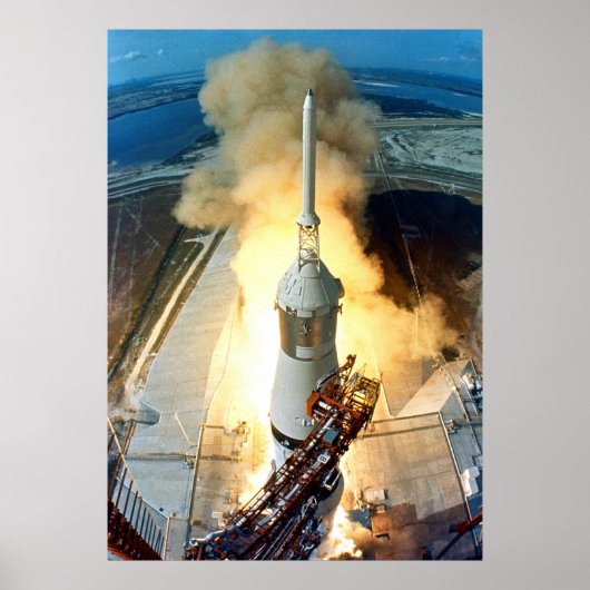 Apollo 11 Start Poster (Voorkant)