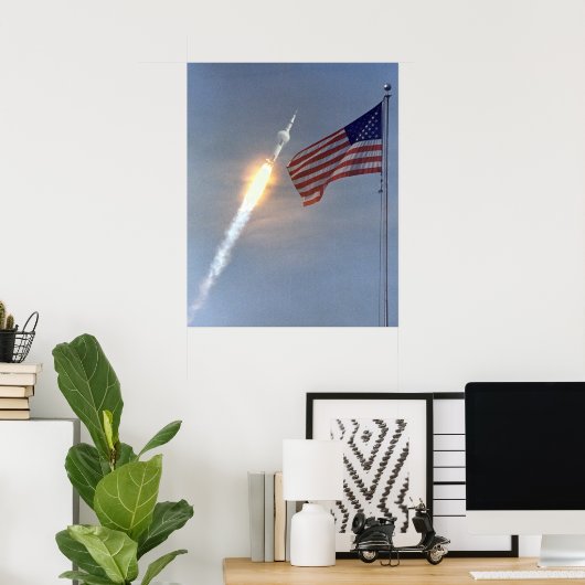 Apollo 11 Start Poster (Thuiskantoor)