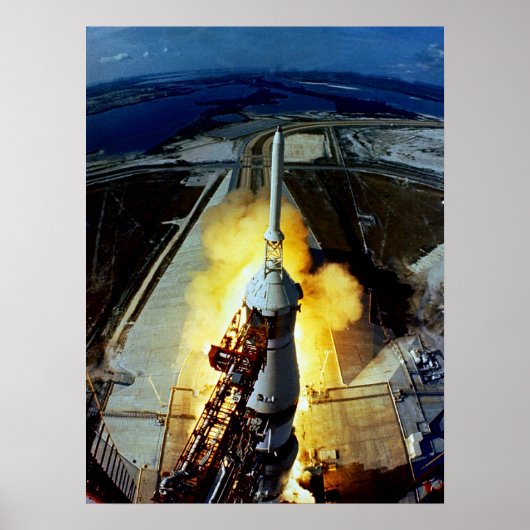 Apollo 11 Start Poster (Voorkant)