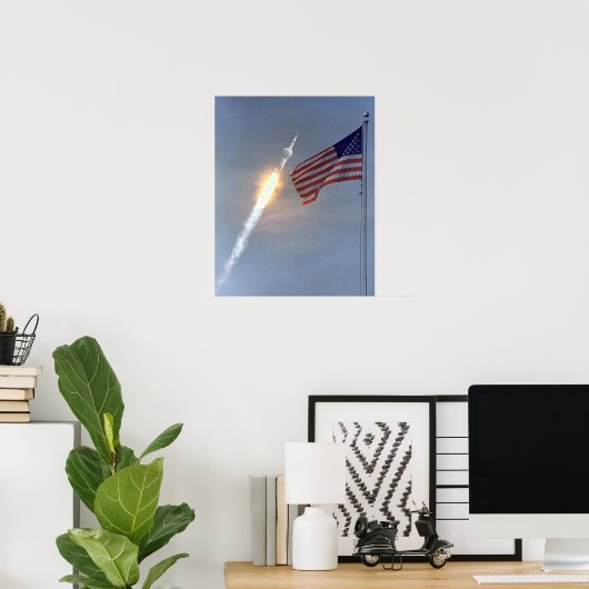 Apollo 11 Start Poster (Thuiskantoor)