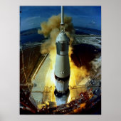 Apollo 11 Start Poster (Voorkant)