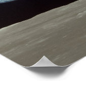 Apollo 11 Uitzicht Aarde Rising boven de maan Poster (Hoek)