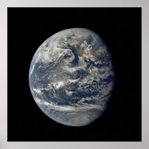Apollo 11 Uitzicht van de Aarde Poster