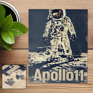 Apollo 11 Vintage Poster Legpuzzel