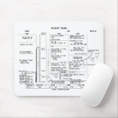 Apollo 11 vliegplan muismat (Met muis)