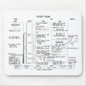 Apollo 11 vliegplan muismat (Voorkant)