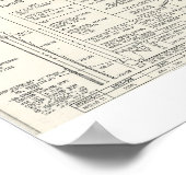 Apollo 11 vliegplan poster (Hoek)