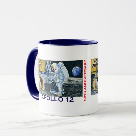 Apollo 12 50ste Jubileum Mok (Voorkant links)