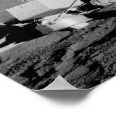 Apollo 12 Astronaut & Lunar Module op de maan Poster (Hoek)