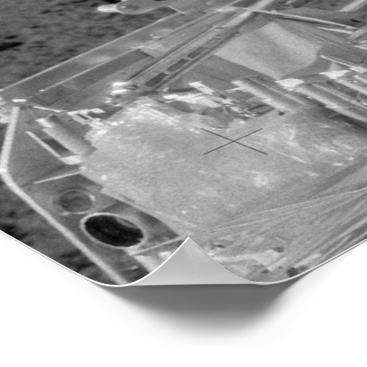 Apollo 12 Astronaut op de maan Poster (Hoek)