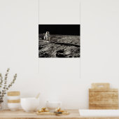 Apollo 12 Astronaut op de maan Poster (Keuken)