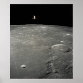 Apollo 12 Lunar-module boven de maan Poster (Voorkant)