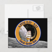 Apollo 12 Missie Patch Logo Briefkaart (Voorkant / Achterkant)