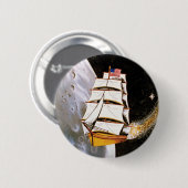 Apollo 12 Missie Patch Logo Ronde Button 5,7 Cm (Voorkant /achterkant)