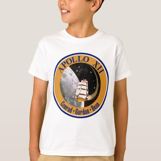 Apollo 12 Missie Patch Logo T-shirt (Voorkant)