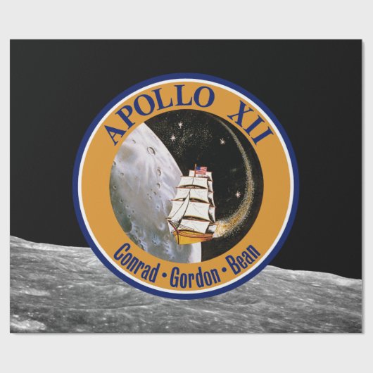 Apollo 12 Mission Patch Logo Cadeaupapier (Vlak)