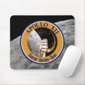 Apollo 12 Mission Patch Logo Muismat (Met muis)